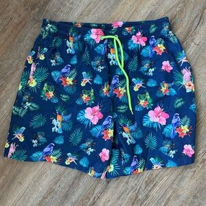 Tropical Trunks with Elastic Waistband